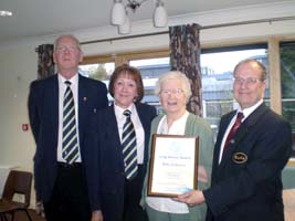 Betty Anderson - Honorary Patron of Hathern Band